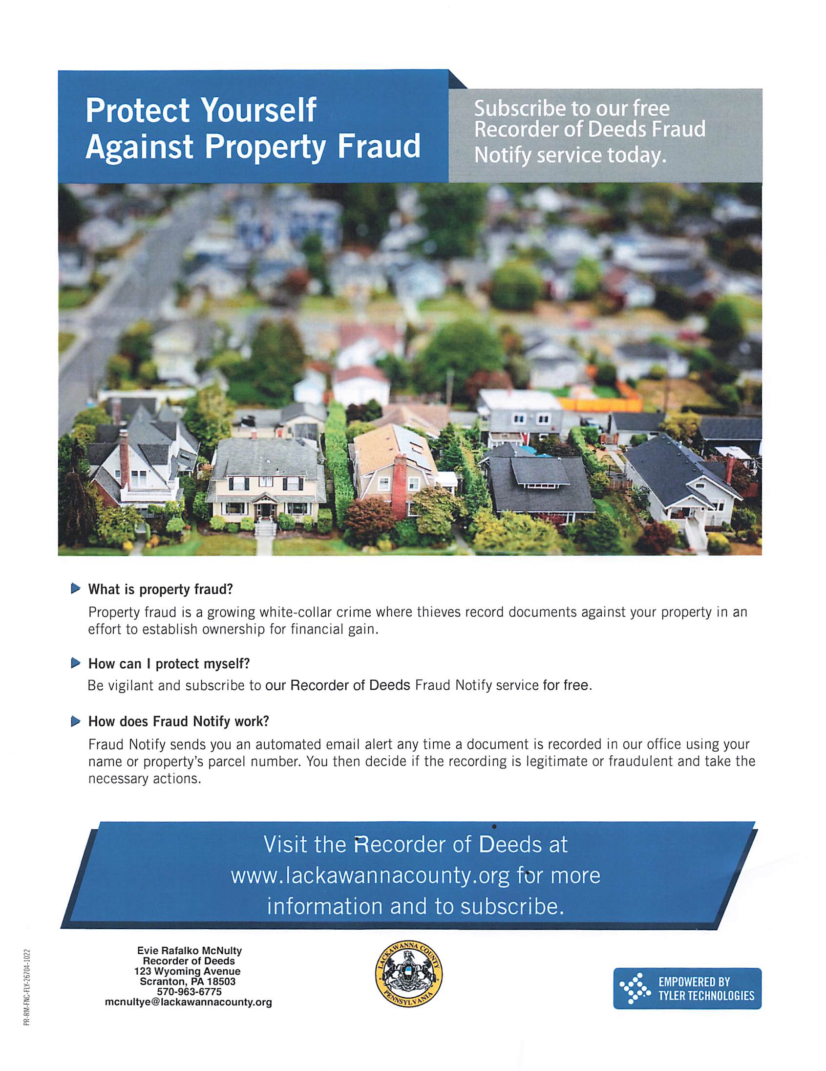 property fraud flyer